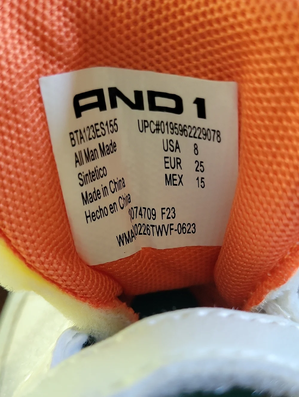 Size 8t AND1 Sneakers